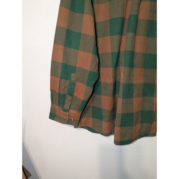 Vintage Field N Forest Men's 2XLT Plaid Flannel Long Sleeve Button Up Shirt - Picture 12 of 13
